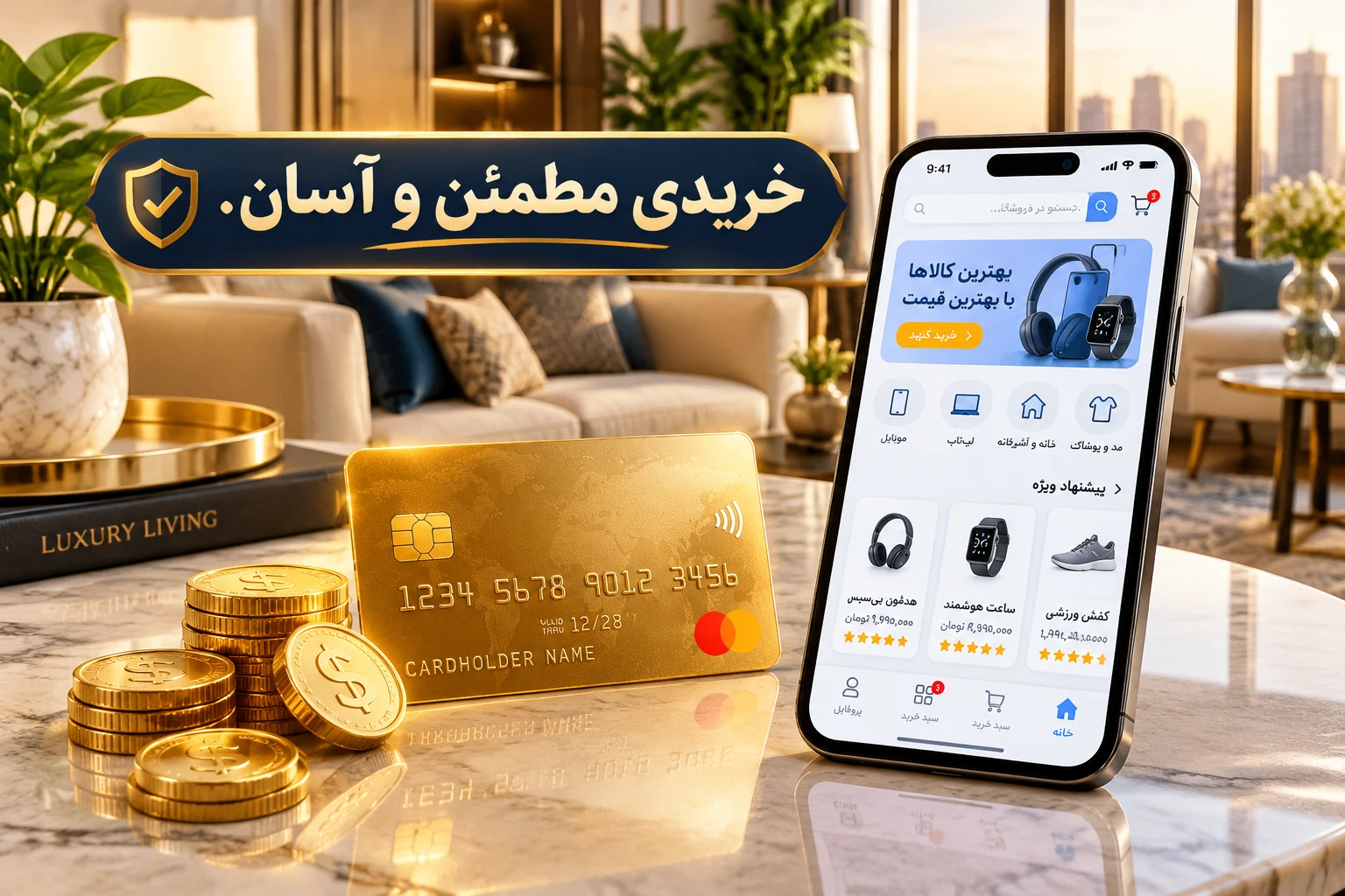 تصویر خرید آسان و مطمئن اقساطی از فروشگاه هوشمند یگانه